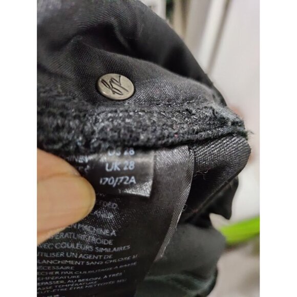 We The Free Stella Velvet High Waisted Denim Skinny Jeans Black Women's Size 28 - Picture 10 of 16